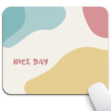 Square Mouse Pad Morandi-Style Minimalist, Portable Design For Office, School & Home With Non-Slip Base.Washable Smooth Mouse Pads With Stitched Edges,9.5X7.9 Inches (A326)