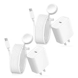 Fast Charger For Apple Watch Charger, Usb C I-Watch Charger Plug With Long 6.6Ft Iwatch Portable Wireless Fast Charging Cable Cord Compatible With Series 10/9/8/7/Se/6/5/4/3/2/1 2Pack