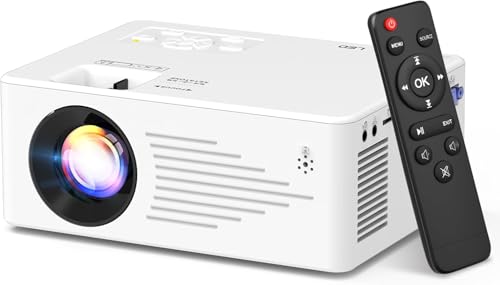 Mini Projector For Iphone, Portable Projector With 5G Wifi And Bluetooth, 1080P Hd Projector For Indoor & Outdoor Movies, Home Theater, Camping, Gaming