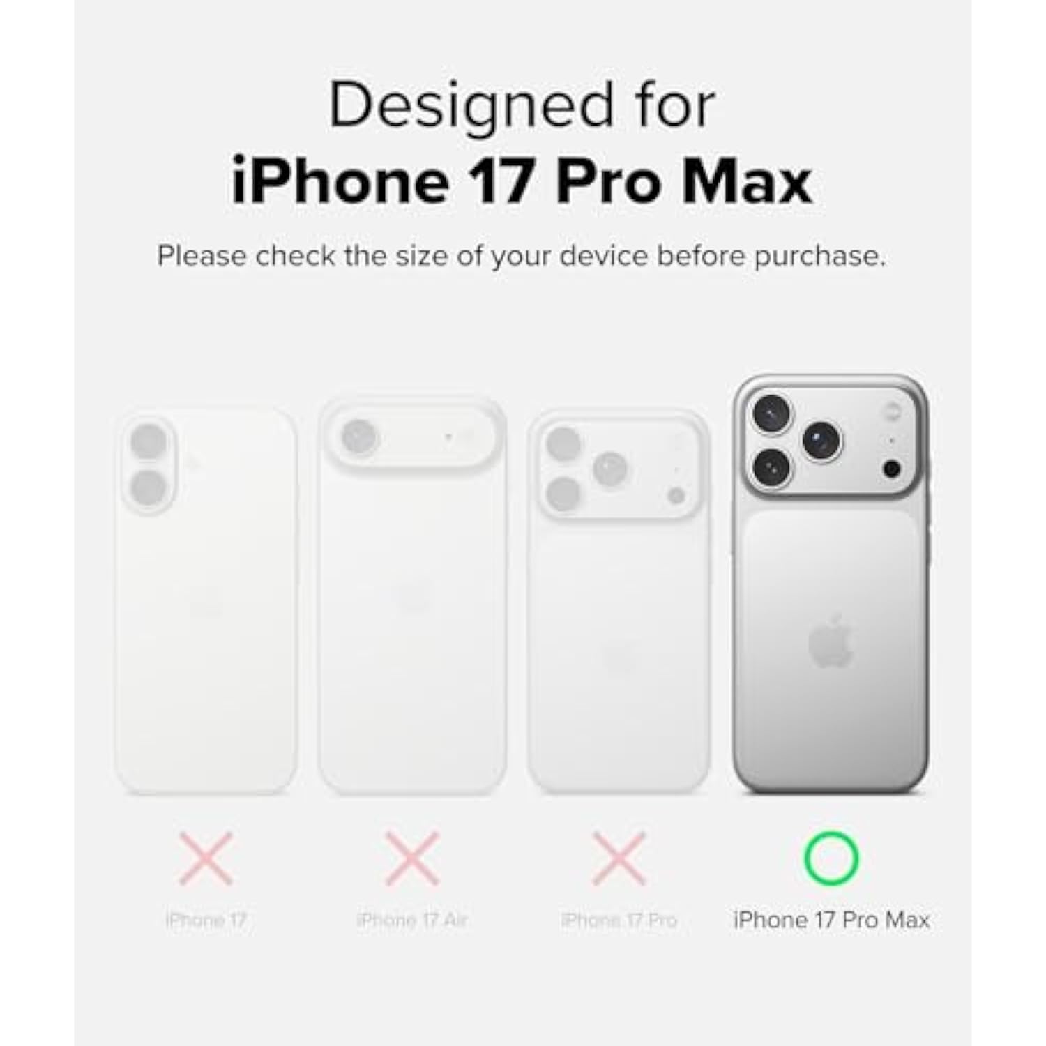 Ringke Fusion Bold for iPhone 17 Pro Max Case, [Compatible with MagSafe] Oil & Dirt Resistant, Enhanced Grip Non-Slip Phone Cover - Magnetic Matte Smoke