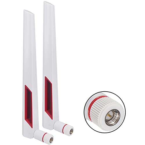 Dual Band Wifi Antenna 2.4G 5G 5.8Ghz Router Antenna Sma Male Universal Antenna For Pc Desktop Fpv Drone Ps4 Asus Ac88U Ac87U Antennas Wlan Wifi Antenne Booster Pack Of 2