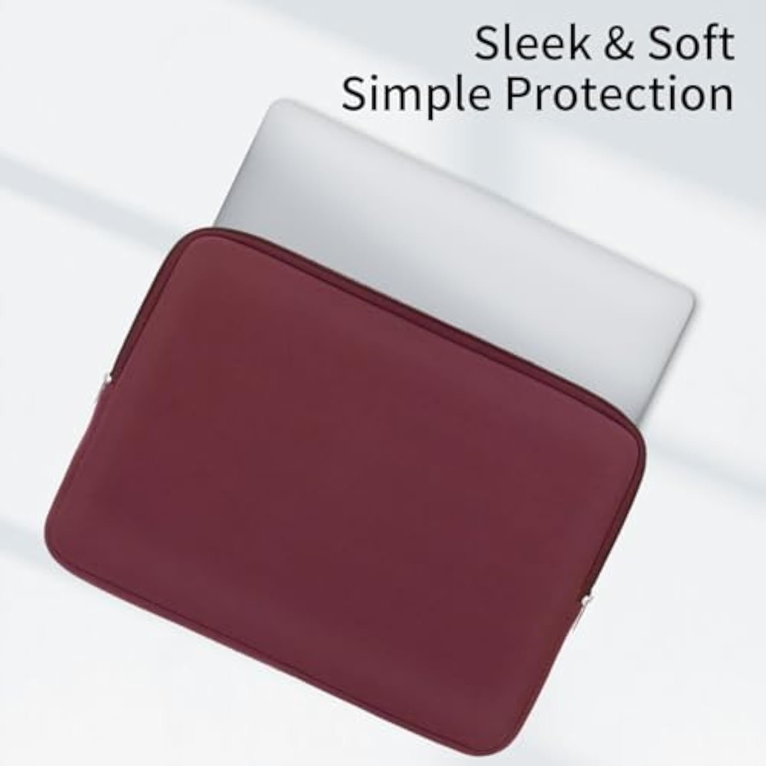 Rainyear 13 Inch Laptop Sleeve Compatible With 13.3" Macbook Air/Pro M1 M2 M3 M4 A3240 A3113 A2681 A2337 A1932 A2179 A2338 A1706 A1708 Carrying Bag Protective Cover Soft Case (Red, Upgraded Version)