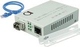 Multimode Lc 850 Nm Gigabit Fiber Media Converter - Includes Sfp 550 M (0.34 Miles) Lc To Utp Cat5E Cat6 10/100/1000 Rj-45 Auto Sensing Gigabit Or Fast Ethernet Speed - Jumbo Frame - Llf Support