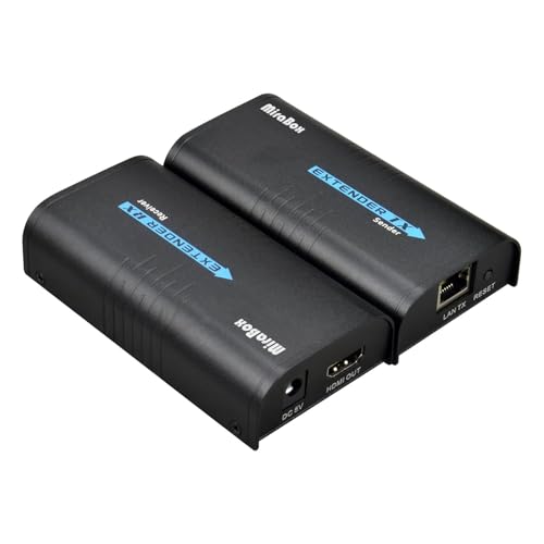 Hdmi Extender 400Ft(120M),1 To Many Over Ip Lan Switch,1080P@60Hz Full Hd Video And Audio By Single Cat5 Cat5E Cat6 Cat6E Cat7 Cable,Transmitter And Receiver