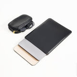 Pu Leather Padded Laptop Sleeve 16Inch Compatible With Macbook Pro 16 M3 A2991, 15Inch Laptop Bag Compatible With Macbook Pro 15 With Charger Pouch Color Black