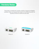 Mini 2 Port Poe Extender Up To 1000Ft, Power Over Ethernet Over Cat5/6 Cable, Splitter To 2 Poe Devices Like Ip Cameras, Ip Phone