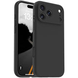 Magnetic Case for iPhone 17 Pro Max, Compatible with Magsafe, Classic Liquid Silicone Phone Case with Integrated Camera Control Button and Anti-Scratch Microfiber Lining, Black