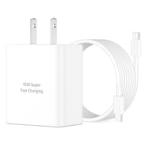 [2025 Upgraded] For Iphone 17/17 Pro Charger Fast Charging, 45W Usb C Fast Wall Charger Block With Long 10Ft Usb C Charge Cord Cable For Iphone 17/17 Pro/Air/16/16 Pro Max/16E/15/Plus, Ipad, Macbook