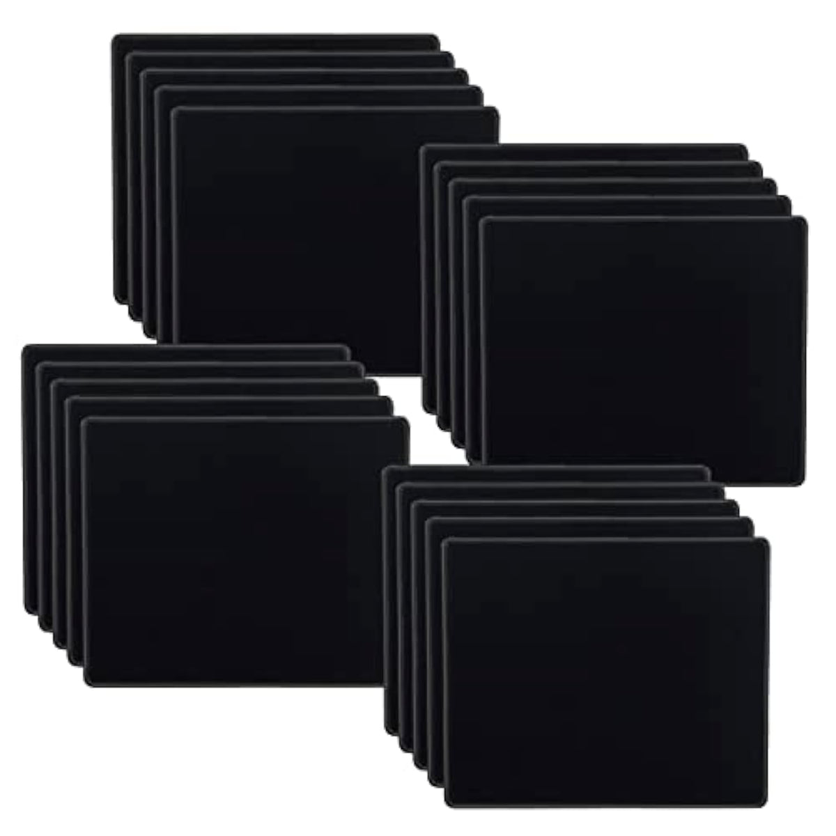 SaiTech IT 20 Pack 2mm Mouse Pad with Stitched Edges Non-Slip Rubber Base, Premium-Textured and Waterproof Mousepads Bulk, Mouse Pad Multipack Mousepad for Computers, Laptop, 8.66 x 7.1 inch