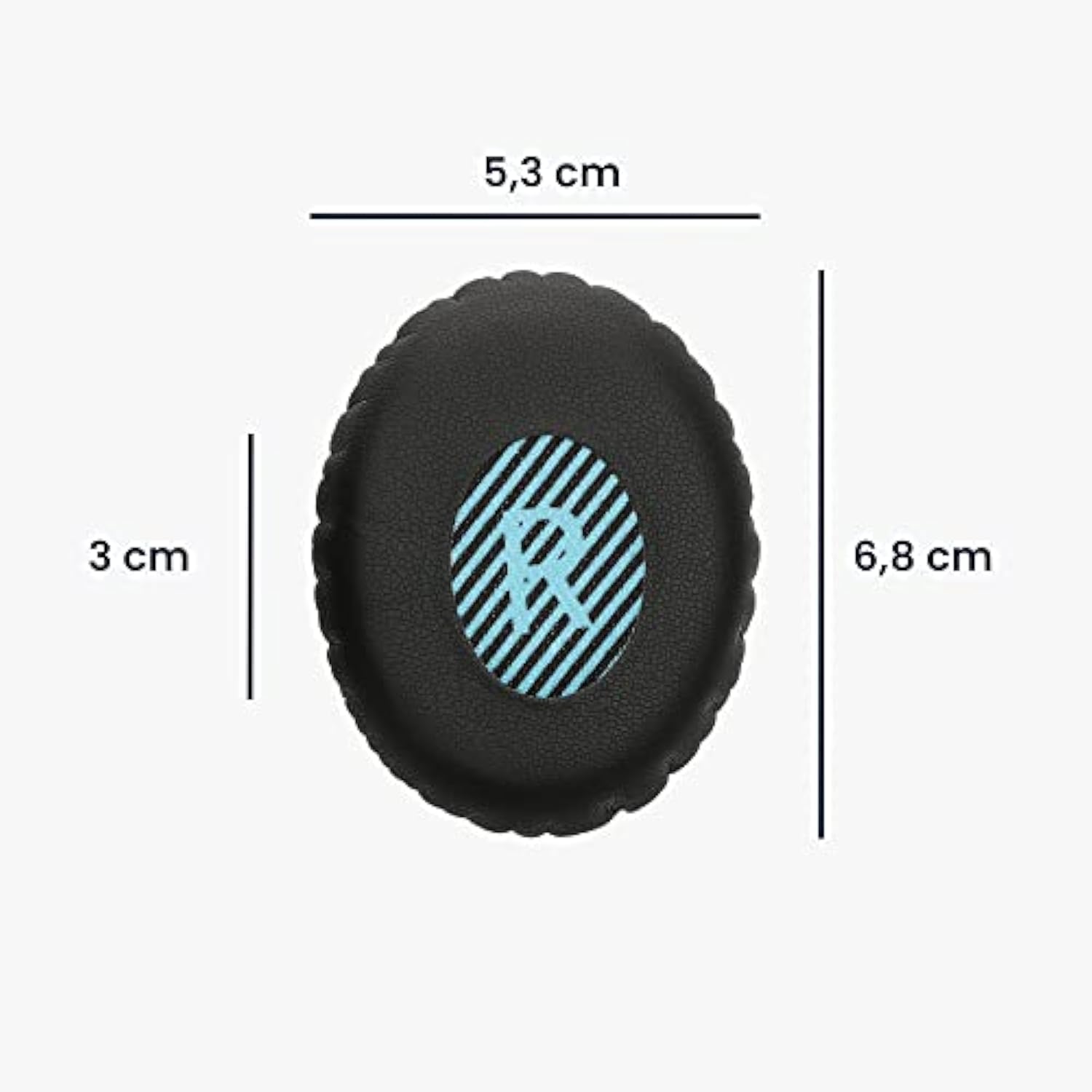 kwmobile Ear Pads Compatible with Bose On-Ear 2 (OE2 & OE2i) / SoundTrue Earpads - 2X Replacement for Headphones - Black