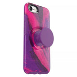 OtterBox + Pop Symmetry Series Case for iPhone SE (3rd & 2nd gen) & iPhone 8/7 (Only - Not Plus) - Non-Retail Packaging - Berry Flow