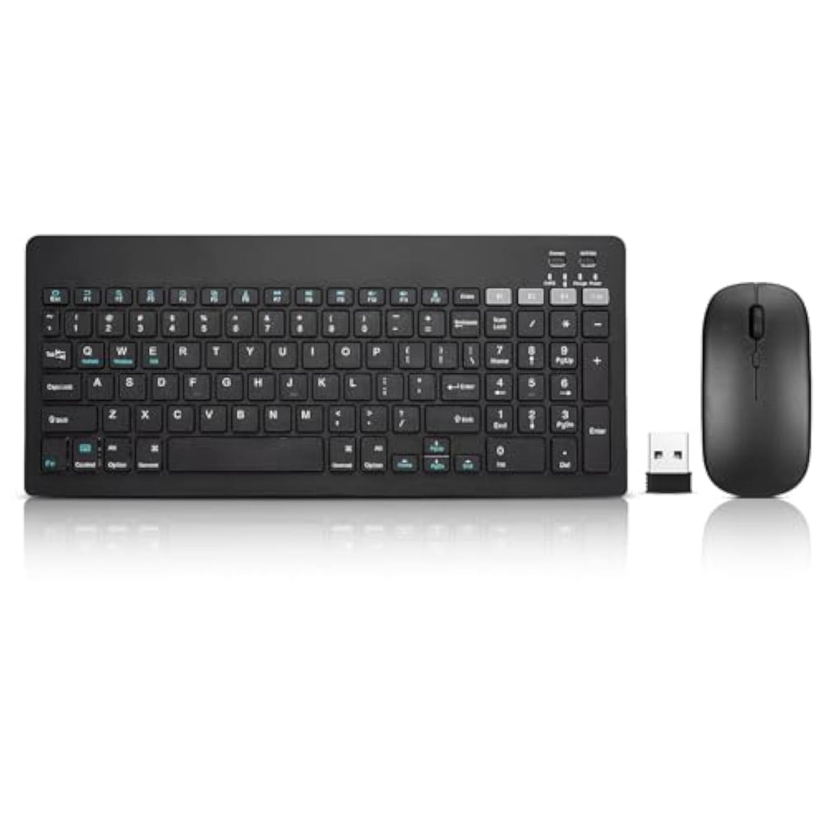 Bluetooth Keyboard And Mouse Combo Rechargeable Portable Wireless Keyboard Mouse Set For Apple Ipad Iphone Ios 13 And Above Samsung Tablet Phone Smartphone Android Windows (Black)