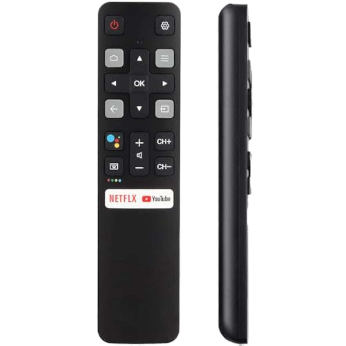 Universal Remote For All Tcl Smart Tv, Tv Remote Control Replacement Rc802V For All Tcl Tv Android 4K Tvs - No Setup Required [Without Voice Command]