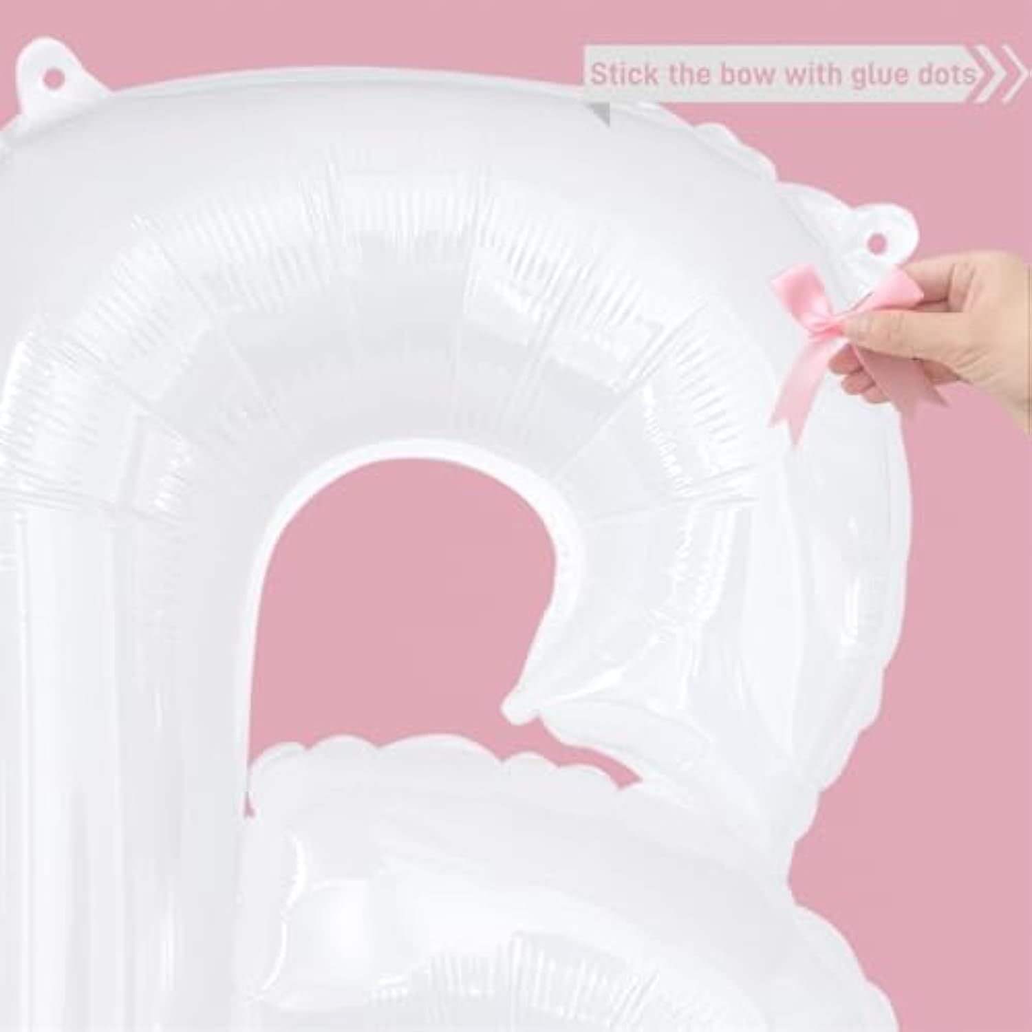 40" Pink Bride Balloon with Ribbon Bows – Bridal Shower & Bachelorette Party Decor