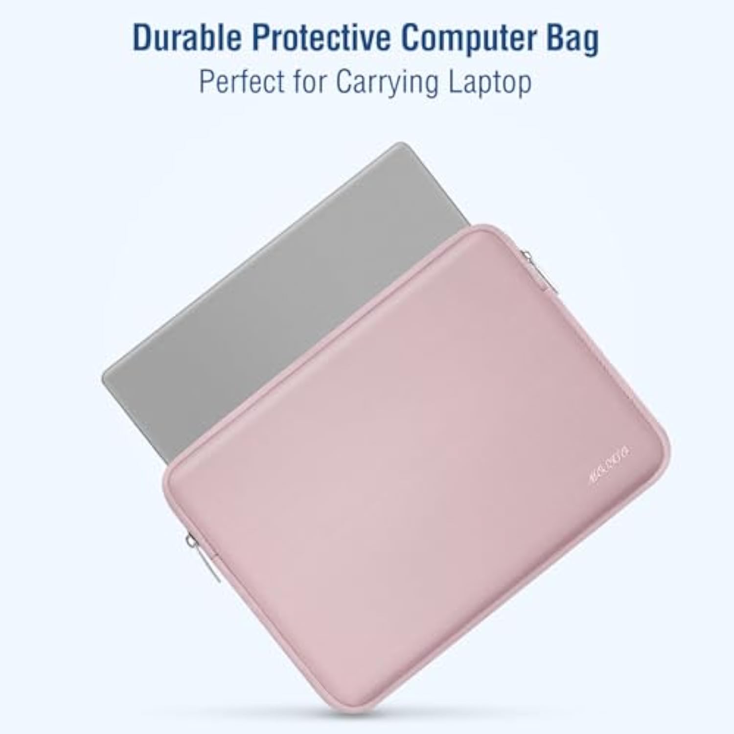 Mosiso Laptop Case 13.3 Inch, 13-13.3 Inch Laptop Sleeve Bag Compatible With Air/Pro 13 / Pro 14, Hp Dell Asus Lenovo Notebook, Neoprene Computer Sleeve Bag With Small Case, Baby Pink