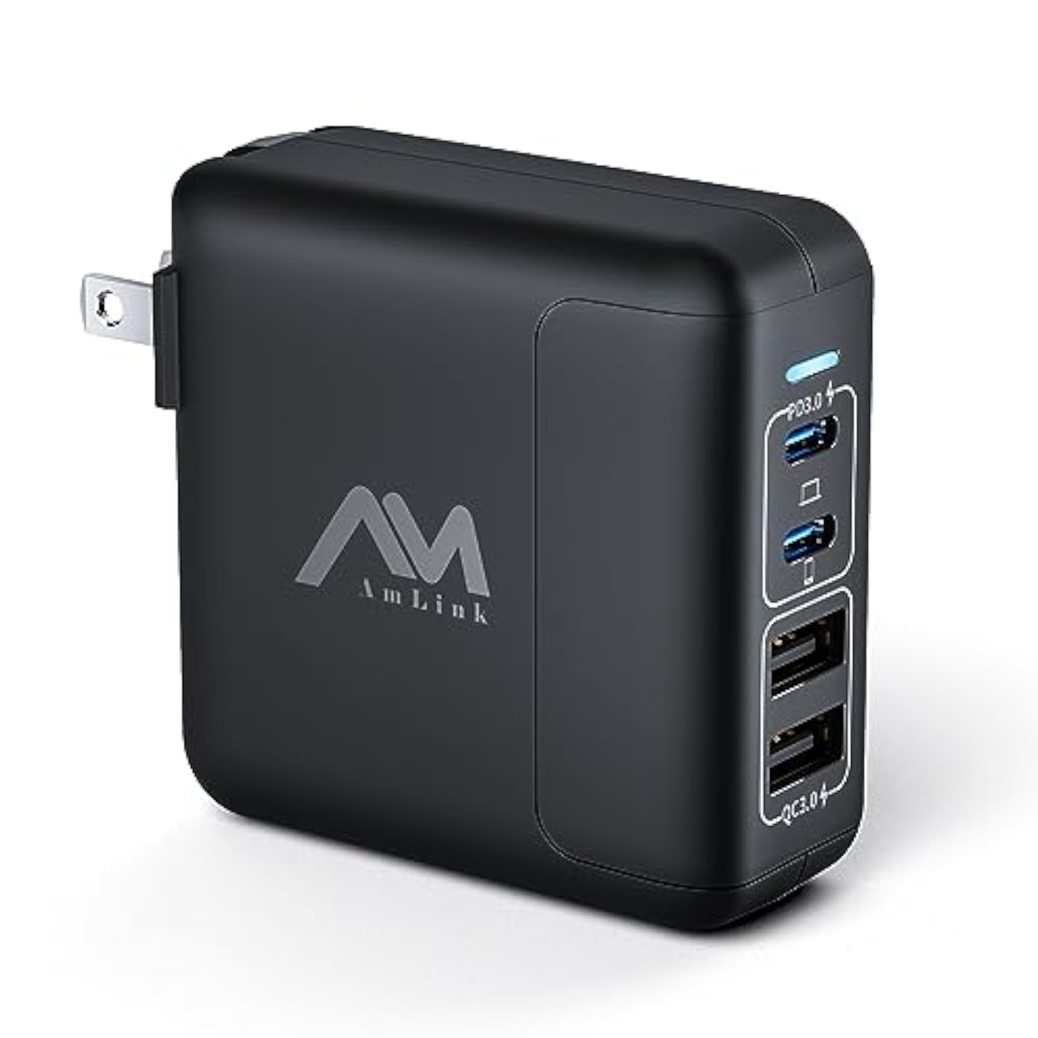 50W Usb C Wall Charger - 4 Port Gan Fast Charging, Compact Usb C Charger Block With Foldable Plug For Iphone 15/14/13/12 Pro Max, Macbook Pro/Air, Ipad, Galaxy, Etc.