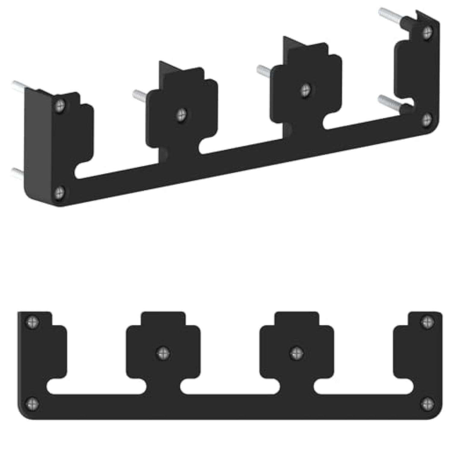 Dewalt 20V Battery Rack, 3 Slot Mount Holder, Garage Tool Wall Display Hook (1, Black)