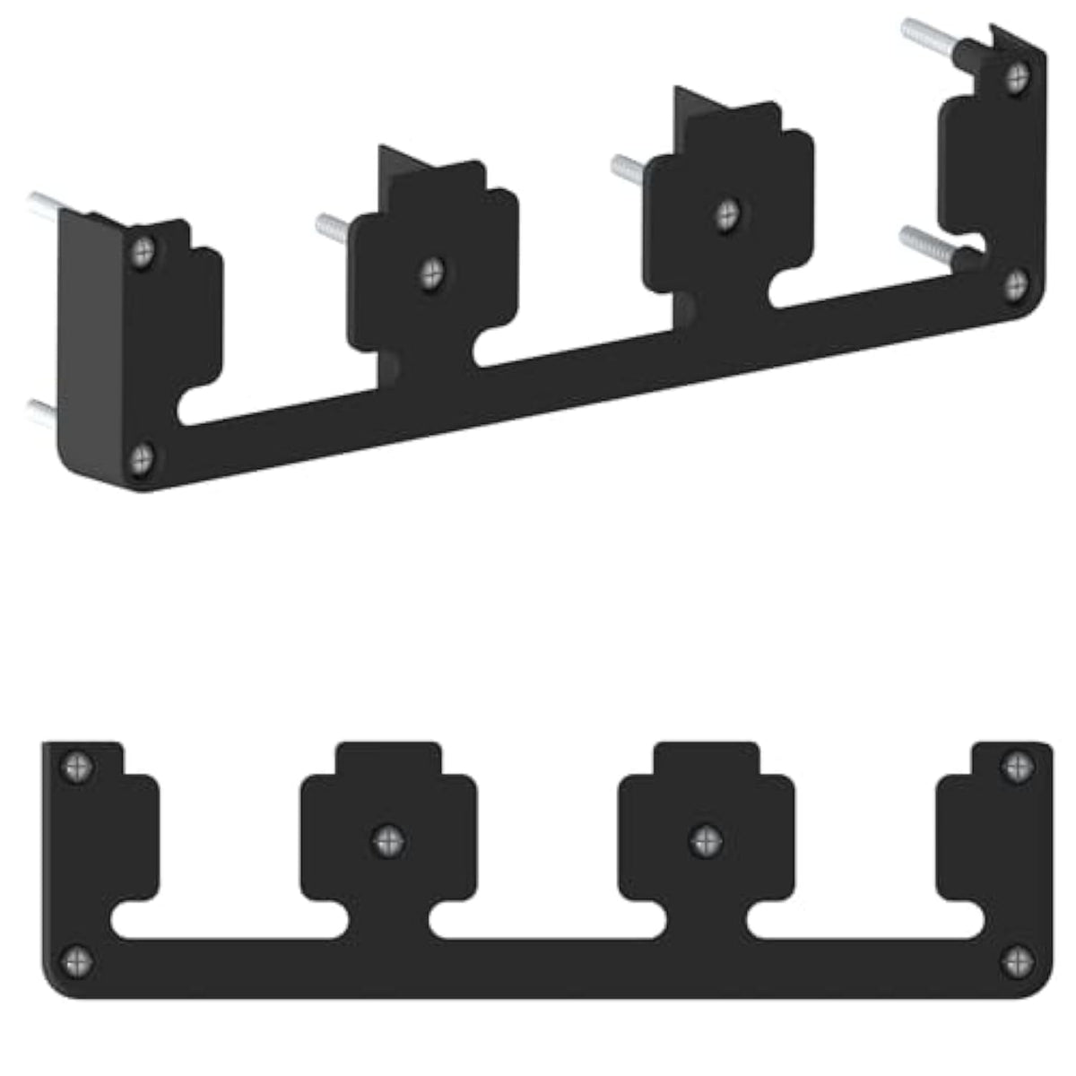 Dewalt 20V Battery Rack, 3 Slot Mount Holder, Garage Tool Wall Display Hook (1, Black)