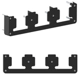 Dewalt 20V Battery Rack, 3 Slot Mount Holder, Garage Tool Wall Display Hook (1, Black)
