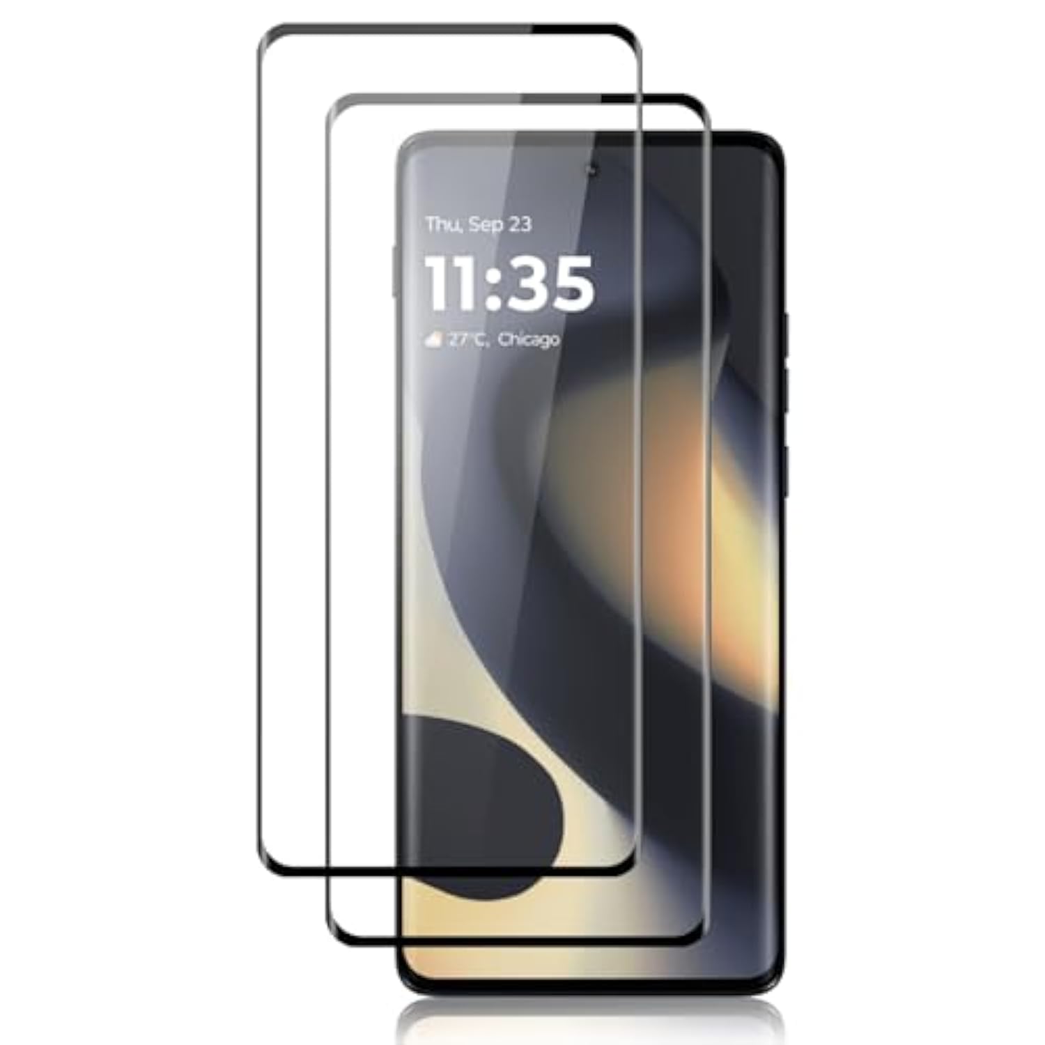 2 Pcs Screen Protector For Motorola Moto Edge (2024) Tempered Glass [Anti-Scratch] [Fingerprint Unlock] [9H Hardness] [Hd] [No Bubbles] Screen Protector Film For Motorola Moto Edge (2024) 5G