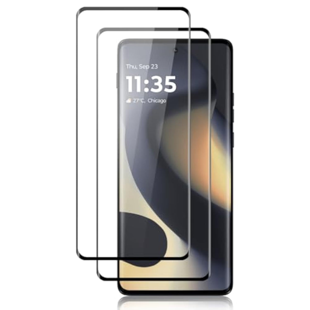 2 Pcs Screen Protector For Motorola Moto Edge (2024) Tempered Glass [Anti-Scratch] [Fingerprint Unlock] [9H Hardness] [Hd] [No Bubbles] Screen Protector Film For Motorola Moto Edge (2024) 5G