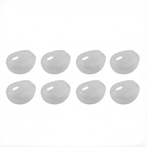Ear Gel for iPhone EarPods, Anti-Slip Silicone Soft Replacement Sport Earbud Tips, 4 Pairs Ear Buds Covers Compatible with iPhone 7/6s/6