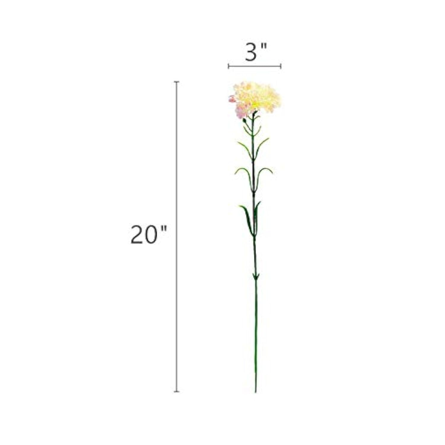 10 Bunches Bouquet Of Pink Artificial Silk Flower Carnations,Single Flower Head 20 Inch Bouquet And Green Leaf For Home Party,Home Decoration Bridal Wedding Holding Flowers Decor