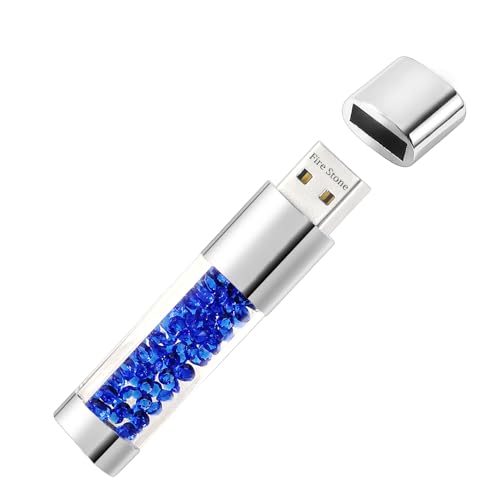 Lovely Diamond Usb 2.0 Flash Drive Data Storage Memory Stick Usb Stick Pendrive Gift (32Gb, Dark Blue)