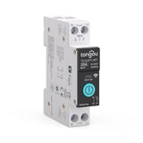 Diy 1P+N Smart Wi-Fi Switch, Work With Alexa And Google Assistant For Voice Control, 25A With Energy Monitor, Smart Life/Tuya App Remote Control, Timer Functions, Din Rail Mounted,Fcc Certified