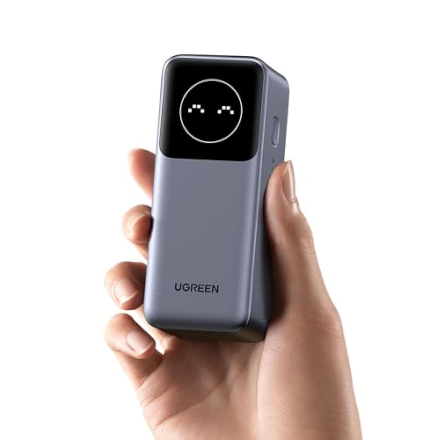 UGREEN Nexode Power Bank 12000mAh 100W PD PPS Fast Charging Portable Charger Battery Pack with 1USB-C 1USB-A and Smart Display for MacBook Air/ipad/iPhone 16/Galaxy S24/Steam Deck/Google etc