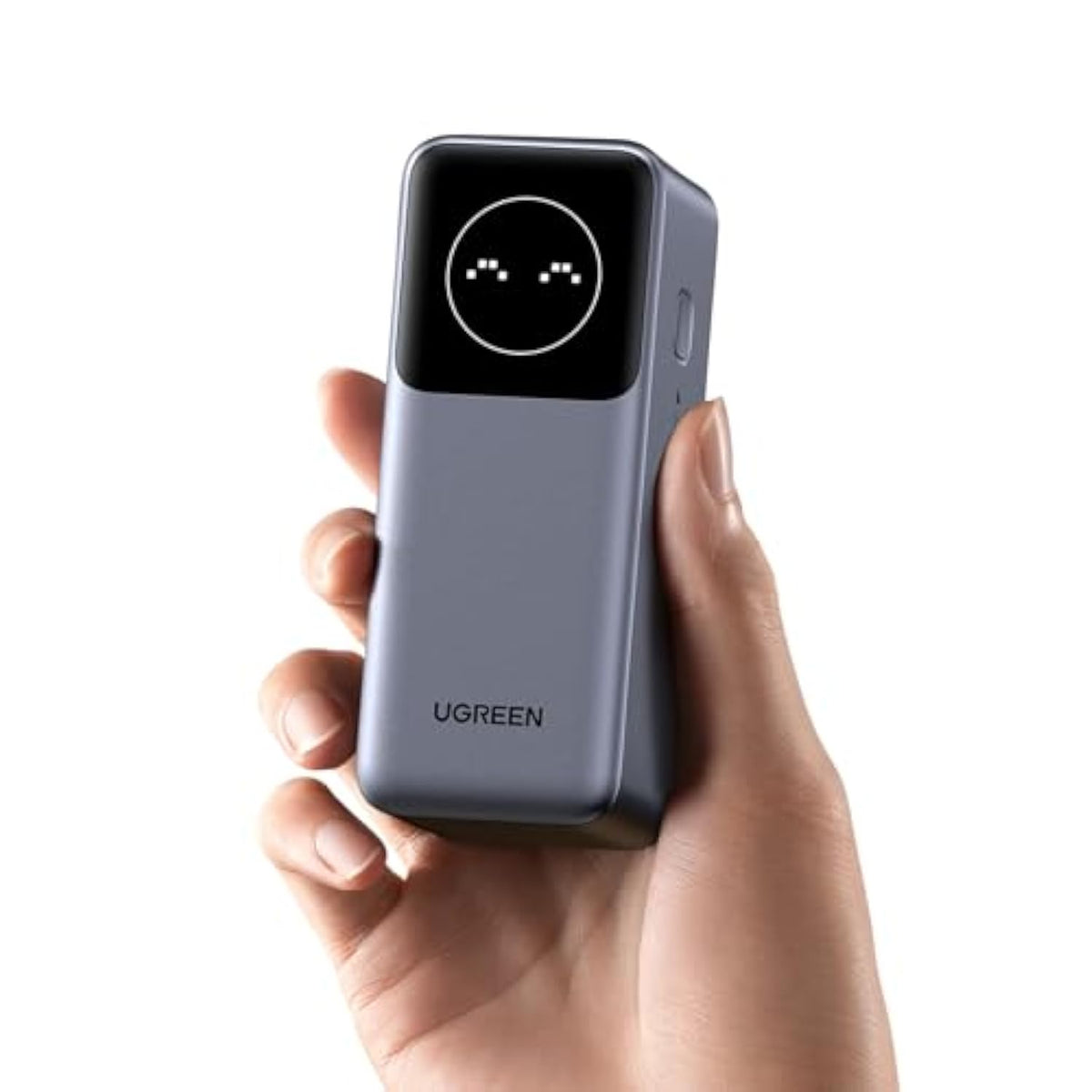 UGREEN Nexode Power Bank 12000mAh 100W PD PPS Fast Charging Portable Charger Battery Pack with 1USB-C 1USB-A and Smart Display for MacBook Air/ipad/iPhone 16/Galaxy S24/Steam Deck/Google etc