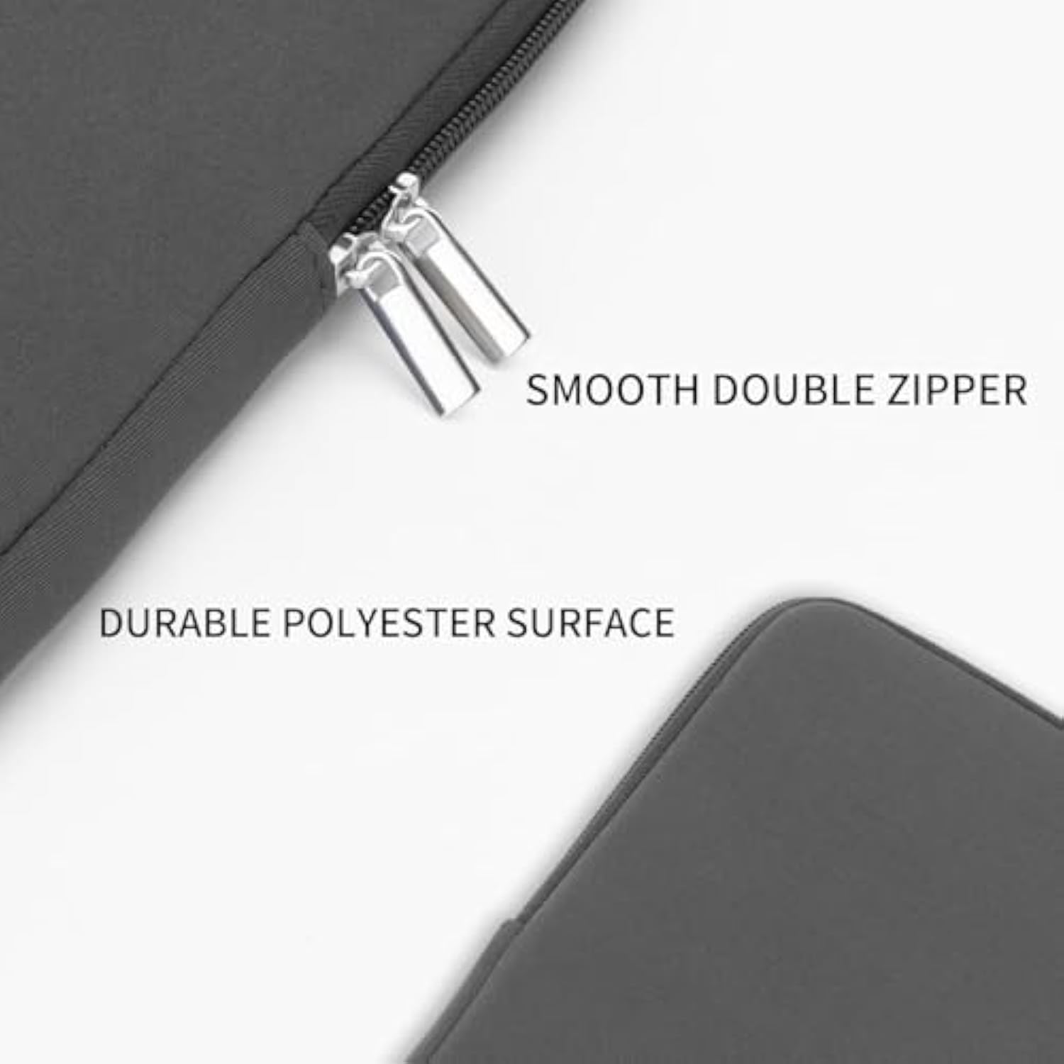 Rainyear 11-11.6 Inch Laptop Sleeve Case Soft Lining Carrying Bag Cover With Accessories Pouch, Compatible With 11.6" Macbook Air For 11" Notebook Computer Tablet Chromebook (Gray, Upgraded Version)