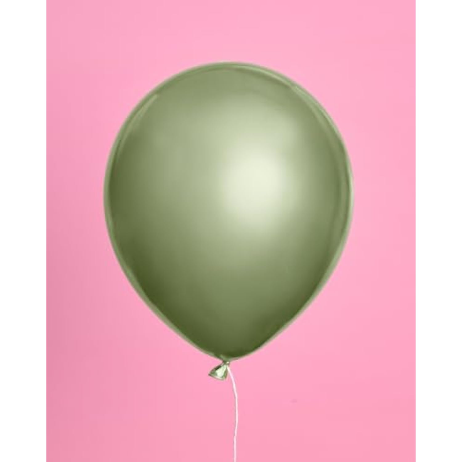 Metallic Sage Green Balloons - 24 Pk, 12" | Silver Birthday Decorations, Chrome Bachelorette Party Decor, Bday Supplies, Graduation Accessory