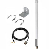 Waterproof 8Dbi Long Range Cellular Ultra Distance Lora Gateway Antenna Omni-Directional Glass Fiber Lorawan 915Mhz Antenna With 5M/16.4Ft Cable For Helium Rak Hotspot Hnt Finestra Miner Mining
