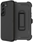 for  Galaxy S22 Plus Case with Belt Clip Holster, 2X Screen Protector, [Military Grade Protection] Heavy Duty Full Body Shockproof Rugged