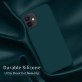Designed For 12 Case, Designed For 12 Pro Case, Silicone Shockproof Phone Case With [Soft Anti-Scratch Microfiber Lining] 6.1 Inch, Teal