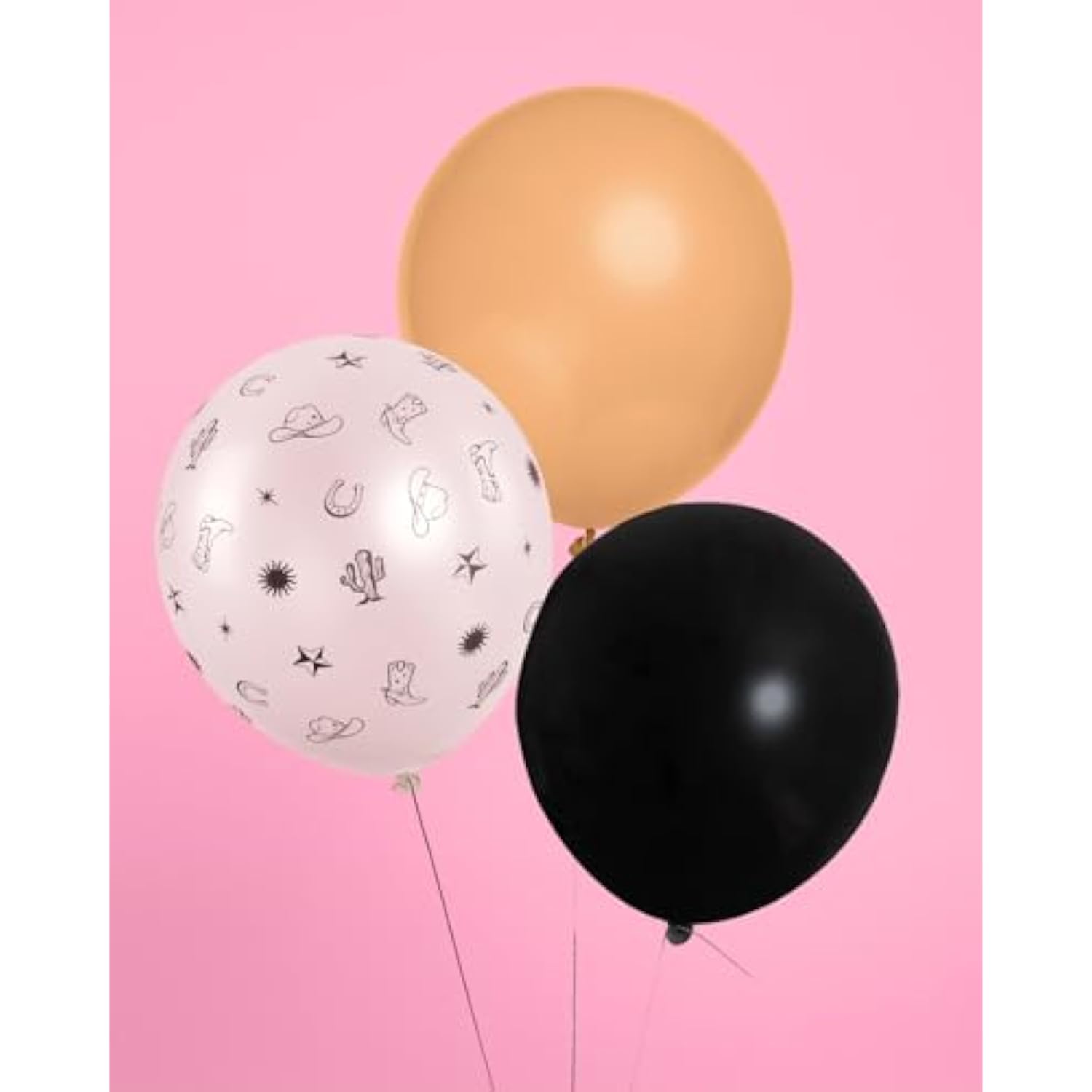 Party Western Balloon Set | 24 Pcs | Printed Rodeo Bachelorette Decorations, Ranch Birthday Party Decor, Cowgirl Photo Backdrop, Cowboy Kids Bday Supplies