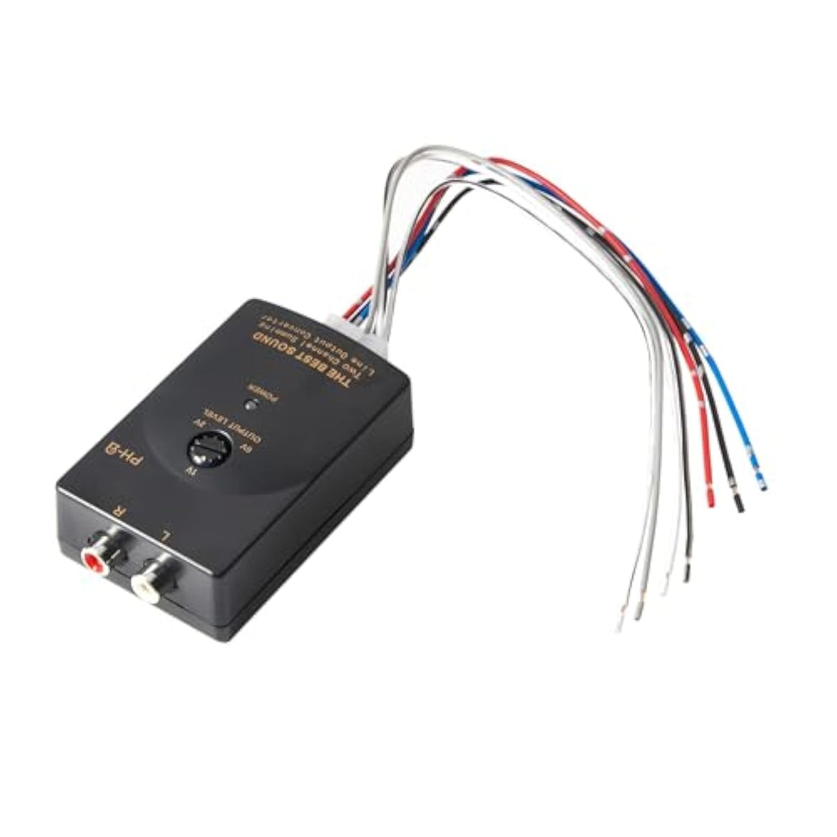 Car Audio Speaker Wire To Rca Line Output Converter, 2-Channel High To Low Rca Converter For Adding Amplifier Subwoofer To Stock Stereo