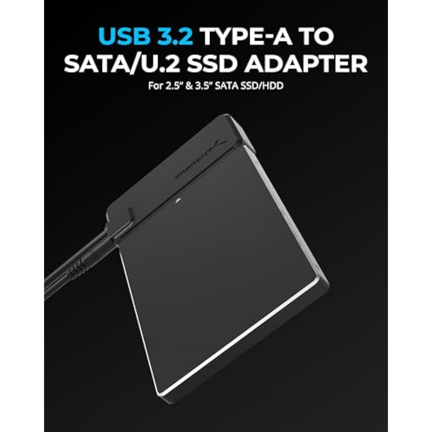 SABRENT USB 3.2 Type A to SATA/U2 SSD Adapter Cable [EC-U2SA]