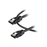 24 Inch (60Cm) Round Sata Cable - Latching Connectors - 6Gbs Sata Data Cord -