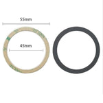 Universal Metal Ring Sticker For Magnetic Charger Compatible With Iphone/Samsung/Android All Cellphones, Magnetic Mount/Phone Holder Conversion Accessories, 3Pcs, Black