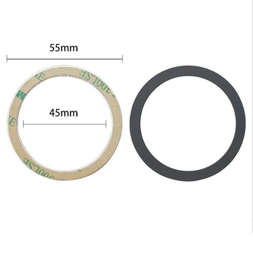 Universal Metal Ring Sticker for Magnetic Charger Compatible with iPhone//Android All Cellphones, Magnetic Mount/Phone Holder Conversion