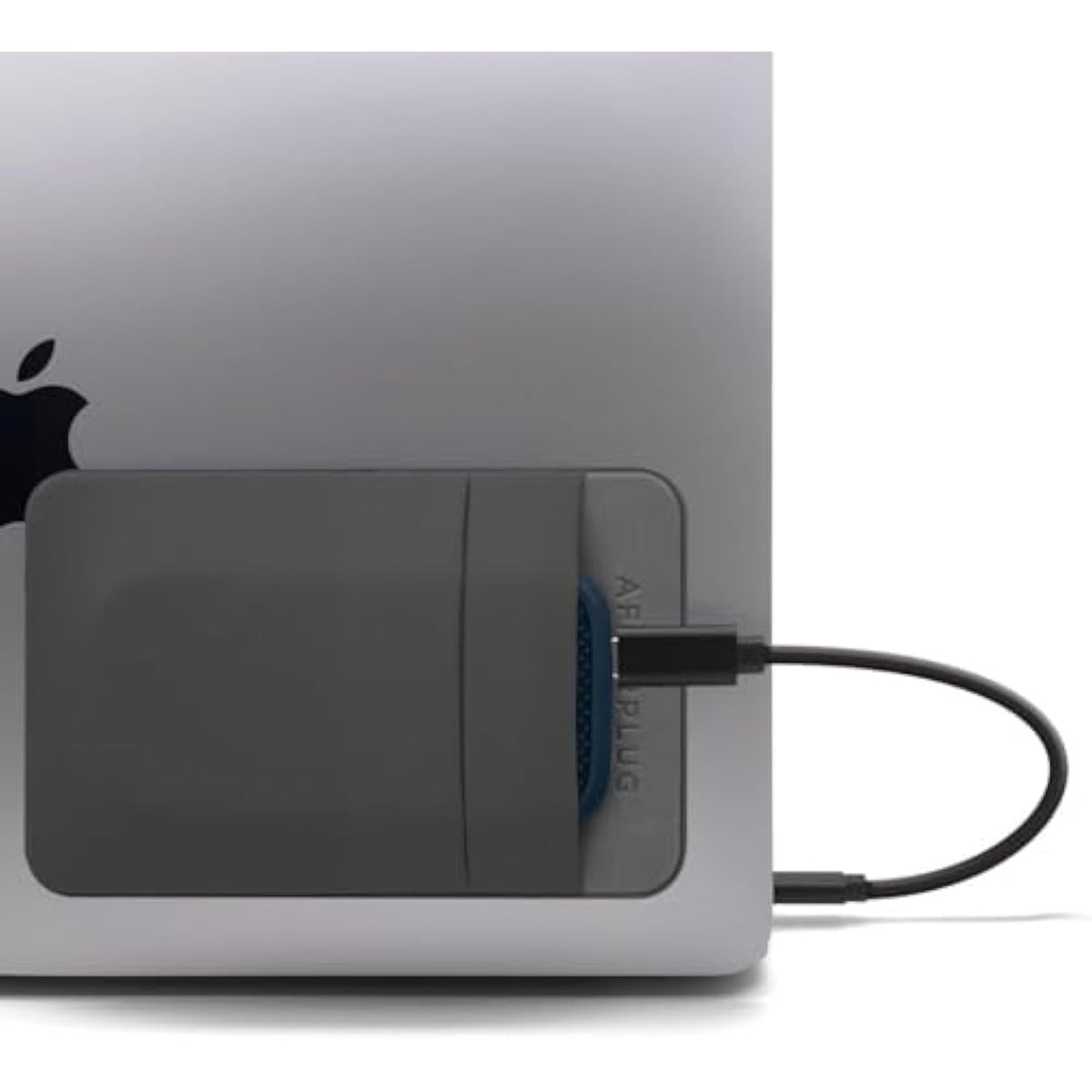 2-Pocket Adhesive Pouch For Laptop, Compatible With External Portable Ssd, Magic Mouse, Usb Cable And More - Gray