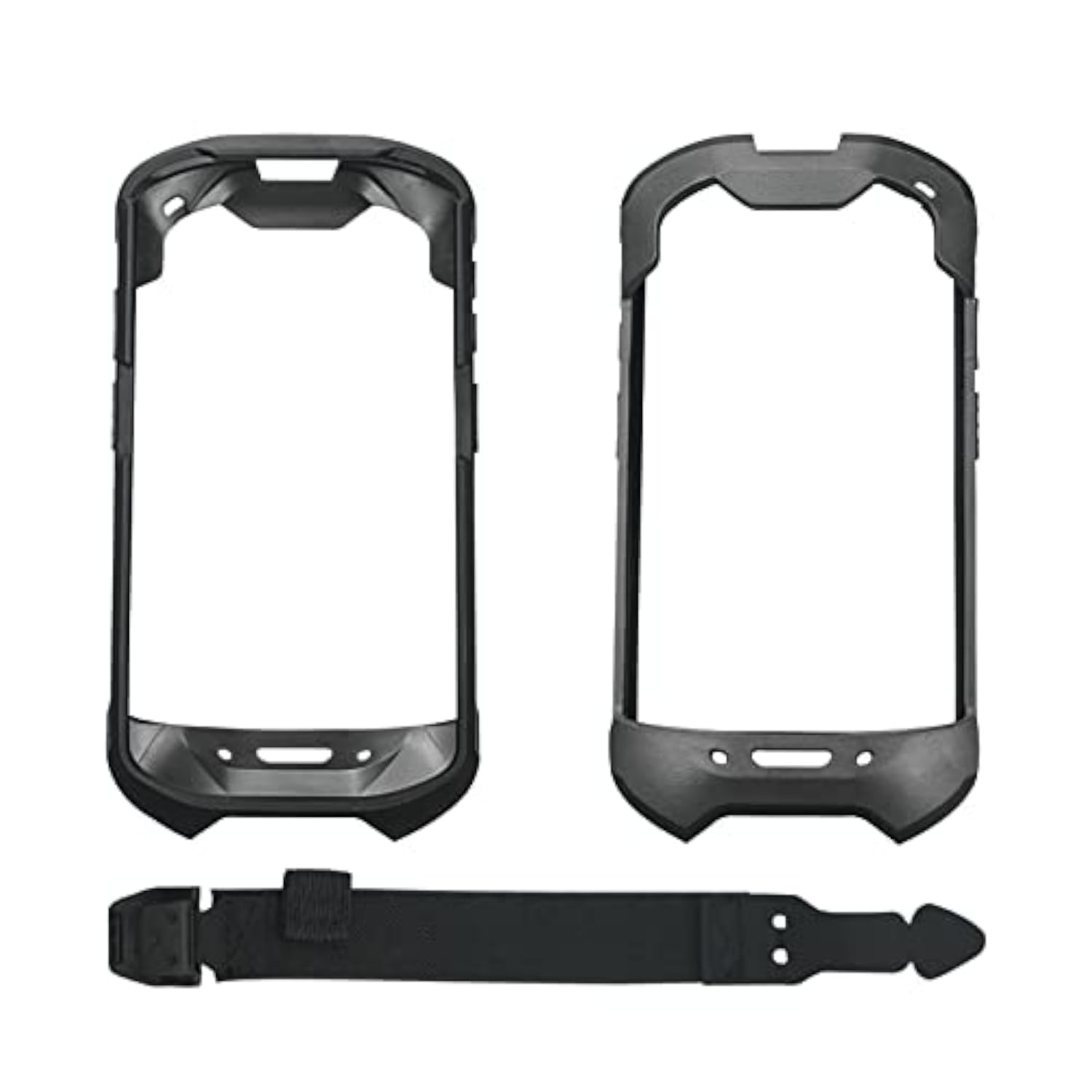 Rugged Boot Protective Cover Case with Hand Strap for Zebra TC51 TC52 TC56 TC57 TC510K, Scanner Accessories, Black