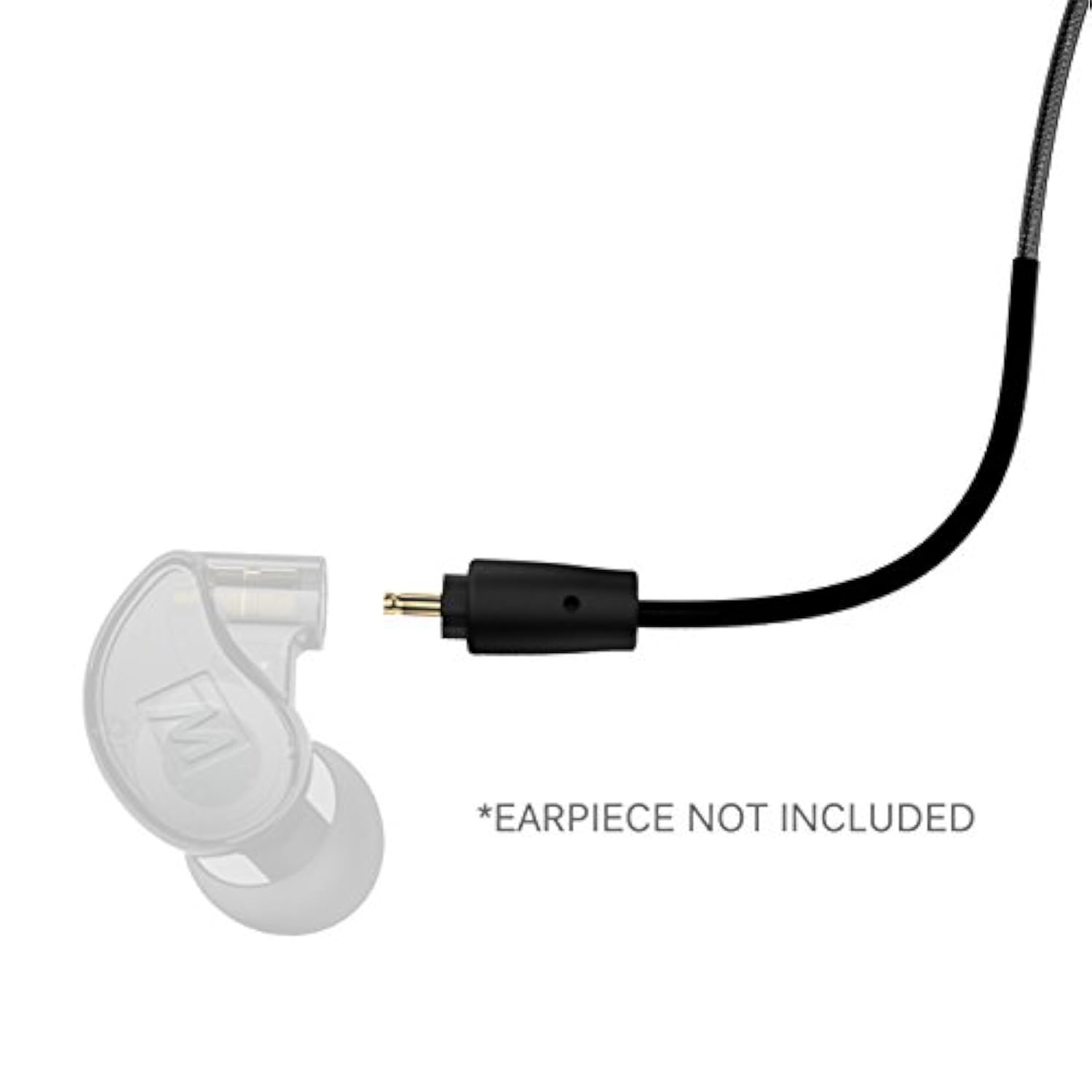 MEE audio MX PRO Series and M6 PRO Replacement Stereo Audio Cable (Black), 51 in