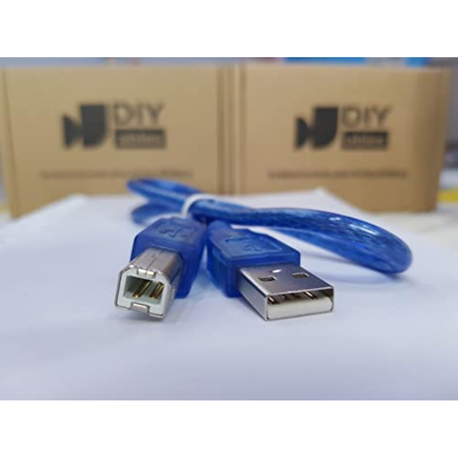 Usb Cable For Arduino Uno Mega, Usb 2.0 Cable Type A/B, 2 Pieces