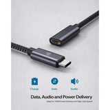 Usb Type C Extension Cable (6.6Ft/2M), Usb 3.1(5Gbps) Type C Male To Female Ex
