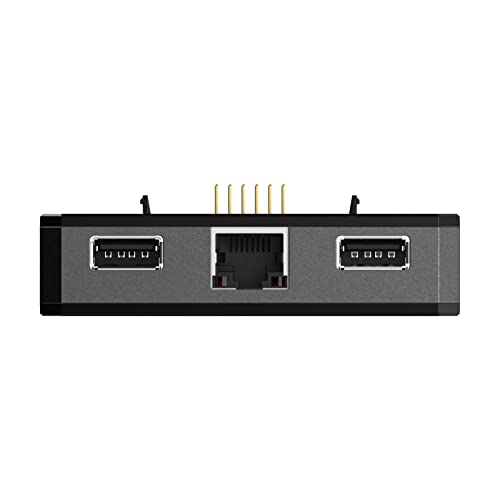 Argon Pod Lan With Usb Hub Module Only For Raspberry Pi Zero 2 W Ethernet Adapter + Multi-Usb Expansion Add-On For Argon Pod Case System | Wired Network & Usb Connectivity Module