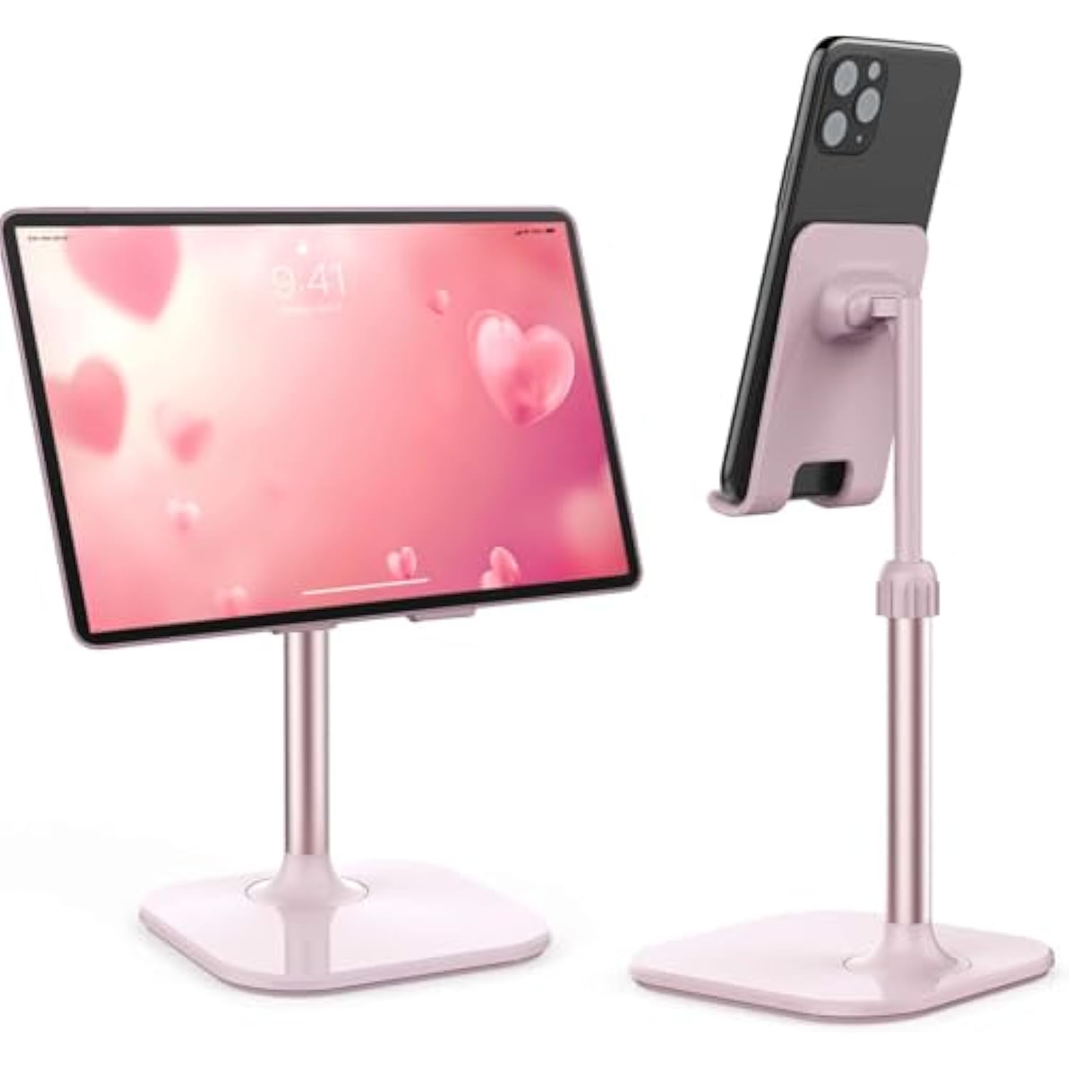 Cell Phone Stand, Phone Stand For Desk, Phone Holder Stand Compatible With And All Mobile Phones Tablet, Gifts For Adults Women Men Mom Wife, Pink
