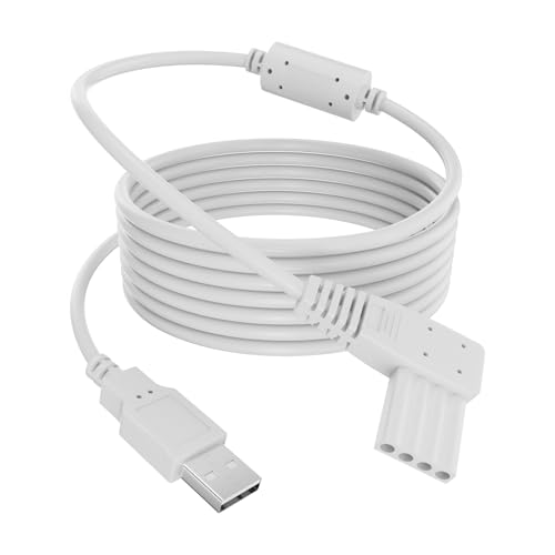 Sigely USB Power Supply Cord Compatible with Moog Zevex Enteralite Infinity Pump Power Charging Cable (White)